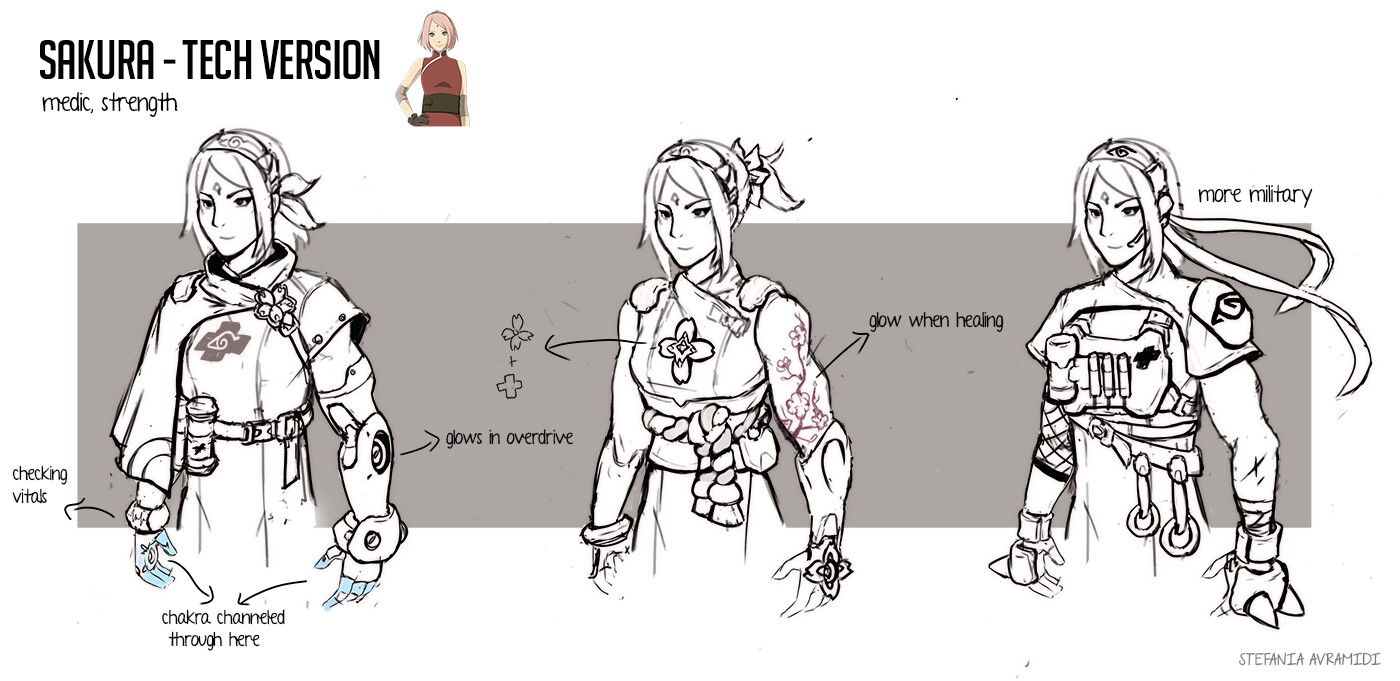 Sakura Tech sketches